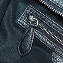 CELINE Luggage Mini Shopper Hand Bag Leather Black Silver Auth yk20573SAM-23