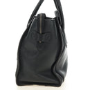 CELINE Luggage Mini Shopper Hand Bag Leather Black Silver Auth yk20573SAM-4