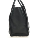 CELINE Luggage Mini Shopper Hand Bag Leather Black Silver Auth yk20573SAM-5