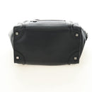 CELINE Luggage Mini Shopper Hand Bag Leather Black Silver Auth yk20573SAM-9