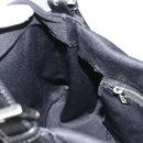 FENDI Mamma Baguette Shoulder Bag Cotton Jersey Black Silver Auth yk20575-20