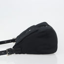 FENDI Mamma Baguette Shoulder Bag Cotton Jersey Black Silver Auth yk20575-5