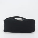 FENDI Mamma Baguette Shoulder Bag Cotton Jersey Black Silver Auth yk20575-9