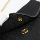 Christian Dior Trotter Canvas Chain Shoulder Bag Black Gold Auth yk20576-10