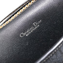 Christian Dior Trotter Canvas Chain Shoulder Bag Black Gold Auth yk20576-19