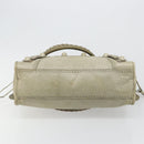 BALENCIAGA The Giant City Bag Leather 2way Gray Silver 204529 Auth yk20579SAV-5