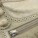 BALENCIAGA The Giant City Bag Leather 2way Gray Silver 204529 Auth yk20579SAV-20