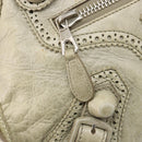 BALENCIAGA The Giant City Bag Leather 2way Gray Silver 204529 Auth yk20579SAV-21