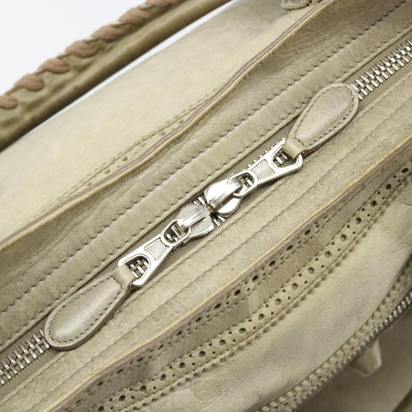 BALENCIAGA The Giant City Bag Leather 2way Gray Silver 204529 Auth yk20579SAV