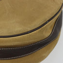 LOEWE Anagram Shoulder Bag Suede Beige Gold Auth yk20584-9