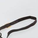 LOEWE Anagram Shoulder Bag Suede Beige Gold Auth yk20584-8