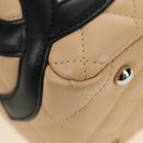 CHANEL Cambon Line Hand Bag Leather Beige Silver CC Auth yk20585SAM-11
