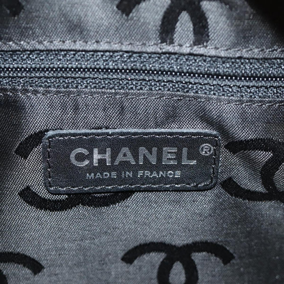 CHANEL Cambon Line Hand Bag Leather Beige Silver CC Auth yk20585SAM