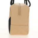 CHANEL Cambon Line Hand Bag Leather Beige Silver CC Auth yk20585SAM-5