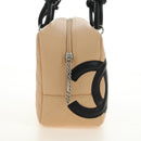 CHANEL Cambon Line Hand Bag Leather Beige Silver CC Auth yk20585SAM-6