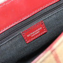 BURBERRY Nova Check Shoulder Bag PVC Beige Silver Auth yk20589A-18