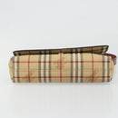 BURBERRY Nova Check Shoulder Bag PVC Beige Silver Auth yk20589A-5