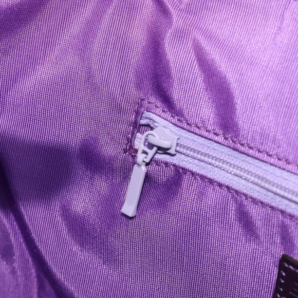 BALENCIAGA Hand Bag Suede Purple Silver Auth yk20590