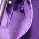BALENCIAGA Hand Bag Suede Purple Silver Auth yk20590-21