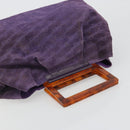 BALENCIAGA Hand Bag Suede Purple Silver Auth yk20590-6