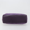 BALENCIAGA Hand Bag Suede Purple Silver Auth yk20590-5