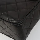 CHANEL Matelasse Chain Shoulder Bag Lamb Skin Black Gold CC Auth yk20591V-9