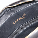 CHANEL Matelasse Chain Shoulder Bag Lamb Skin Black Gold CC Auth yk20591V-20