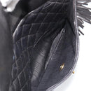 CHANEL Matelasse Chain Shoulder Bag Lamb Skin Black Gold CC Auth yk20591V-25
