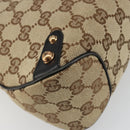 GUCCI GG Canvas Horsebit Sherry Line Bag Beige Gold 129500 Auth yk20593SAV-17