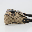 GUCCI GG Canvas Horsebit Sherry Line Bag Beige Gold 129500 Auth yk20593SAV-3
