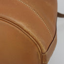 HERMES Market GM Shoulder Bag Epsom Brown Gold Auth yk20594-17