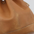 HERMES Market GM Shoulder Bag Epsom Brown Gold Auth yk20594-9