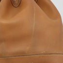 HERMES Market GM Shoulder Bag Epsom Brown Gold Auth yk20594-10