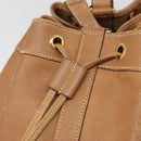 HERMES Market GM Shoulder Bag Epsom Brown Gold Auth yk20594-19