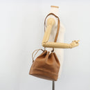 HERMES Market GM Shoulder Bag Epsom Brown Gold Auth yk20594-21