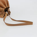 HERMES Market GM Shoulder Bag Epsom Brown Gold Auth yk20594-7