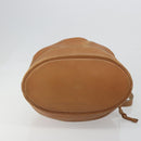HERMES Market GM Shoulder Bag Epsom Brown Gold Auth yk20594-5