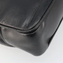 CHANEL COCO Mark Chain Tote Bag Leather Black Gold CC Auth yk20595-16