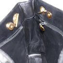 CHANEL COCO Mark Chain Tote Bag Leather Black Gold CC Auth yk20595-18