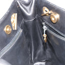 CHANEL COCO Mark Chain Tote Bag Leather Black Gold CC Auth yk20595-19