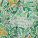 HERMES Carre 90 Scarf ""OEillets sauvages et autres"" Silk Green Auth yk20596M-12