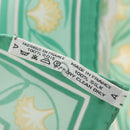 HERMES Carre 90 Scarf ""OEillets sauvages et autres"" Silk Green Auth yk20596M-16
