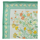 HERMES Carre 90 Scarf ""OEillets sauvages et autres"" Silk Green Auth yk20596M-2
