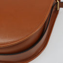 Christian Dior Shoulder Bag Leather Brown Gold Auth yk20599-10
