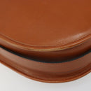 Christian Dior Shoulder Bag Leather Brown Gold Auth yk20599-11