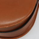 Christian Dior Shoulder Bag Leather Brown Gold Auth yk20599-12
