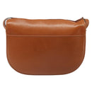 Christian Dior Shoulder Bag Leather Brown Gold Auth yk20599-3