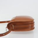 Christian Dior Shoulder Bag Leather Brown Gold Auth yk20599-5