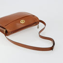 Christian Dior Shoulder Bag Leather Brown Gold Auth yk20599-7