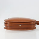 Christian Dior Shoulder Bag Leather Brown Gold Auth yk20599-9